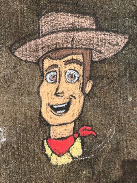 Pavement Chalk Art, Toy Story Chalk Art, Character Chalk Art, Disney Chalk Art, Easy Chalk Drawings, Chalk Activities, Fun Chalk Art, Board Drawing, Chalk Ideas