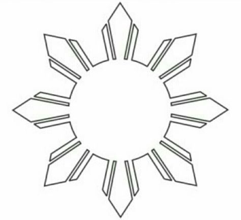 Flag Sun Philippine Sun Tattoo, Philippine Sun, Sun Outline, Filipino Sun, Graphic Design Free, Band Tattoos For Men, Flag Drawing, Sun Tattoo Designs, Sun Drawing