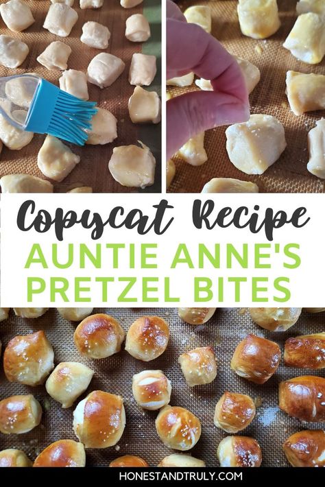 Homemade Pretzel Bites, Pretzel Bites Recipe, Homemade Pretzel, Pretzel Bites Recipes, Homemade Pretzels, Homemade Soft Pretzels, Pretzels Recipe, Copykat Recipes, Snacks To Make