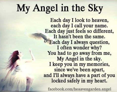 Angel In The Sky, Mom In Heaven Quotes, I Miss My Daughter, In Loving Memory Quotes, I Miss My Mom, Mom In Heaven, Miss My Mom, Tears In Heaven, Sympathy Quotes