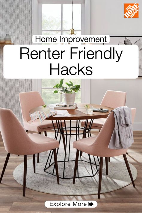 Transform the look of your studio apartment and make it feel larger than life with expert decorating tips from The Home Depot. From wall mounted lights to mirrors and furniture placement, we have everything you need to maximize your space for stylish living! Tap to explore the guide for renter friendly decor hacks. Renter Friendly Decorating, Rental Home Decor, Decorating Hacks, Kitchen Design Modern, Modern Kitchen Design Open Concept, Furniture Placement, Modern Kitchen Design Luxury, Rental Decorating, Apartment Life