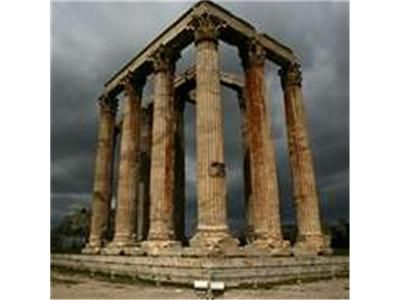 Temple Of Olympian Zeus, Architecture Antique, Ancient Greek Architecture, Greek Art, Acropolis, Ancient Architecture, Ancient Ruins, Futurism, Athens Greece