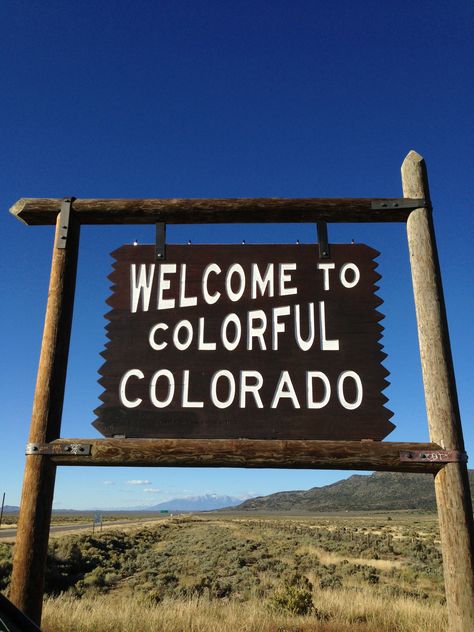 Welcome to Colorful Colorado Colorado Sign, New Mexico Flag, Mexico Flag, Flag Tshirt, New Mexico, Welcome Sign, Stuff To Do, Denver, Colorado