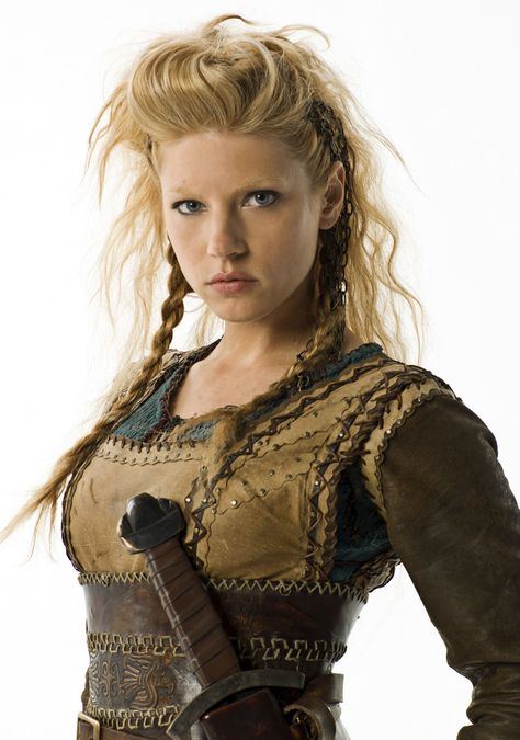 Katheryn Winnick from  Vikings Katheryn Winnick Vikings, Lagertha Lothbrok, Faux Mohawk, Lagertha Vikings, Lagertha Hair, Vikings Lagertha, Costume Viking, Vikings Season, Viking Series