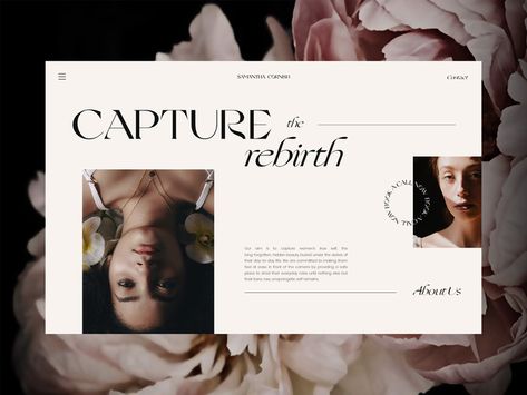 Samantha Cornish visual identity - Fonts In Use Elegant Web Design, Freelance Branding, Uxui Design, Elegant Website Design, 블로그 디자인, Feminine Web Design, Nude Color Palette, Typeface Typography, Unique Website Design