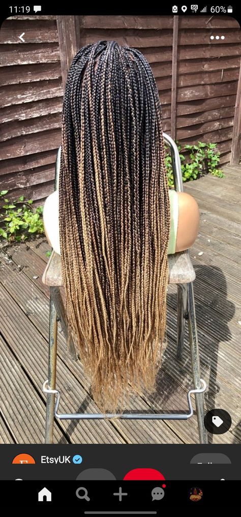 Box Braid Blonde And Black, Braids For Black Women With Blonde, Box Braids With Color Highlights, Black And Blonde Box Braids, Box Braids Knotless, Style Box Braids, Brown Box Braids, Ombre Box Braids, Wig Braids