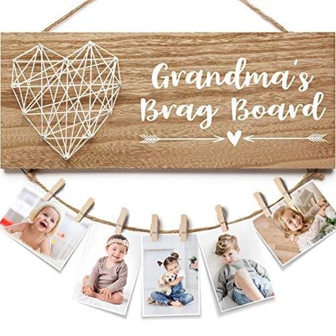 30 Mother’s Day Gifts for Grandma in 2022 Photo Display Board, Grandma Picture Frame, Brag Board, Grandma Photos, Dad Pictures, Granny Gifts, Grandmas Mothers Day Gifts, Gifts For Grandma, Christmas Gifts For Grandma