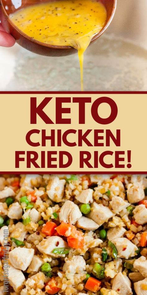 Chicken Fried Rice Recipe, Chicken Fried Rice, Keto Meal Prep, Chicken Fried, Keto Recipes Dinner, Keto Chicken, Diet Help, Keto Diet For Beginners, Adobo