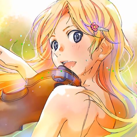 #kaori icon | Your lie in april Kaori Miyazono, Moon Lovers Drama, Your Lie In April, You Lied, Matching Icons, Violin, Cartoon Characters, Aesthetic Anime, Anime Icons