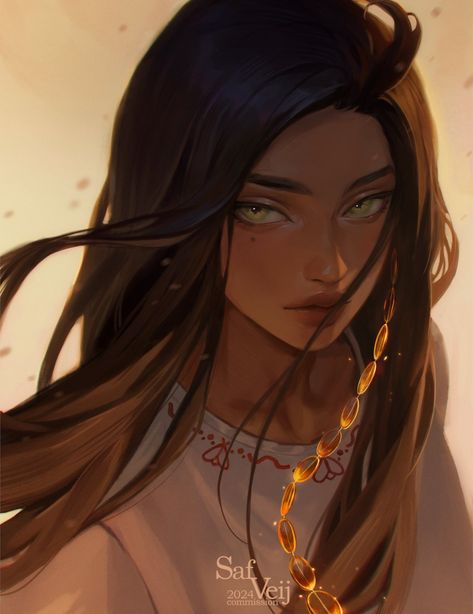 Egyptian Character Design, Brown Hair Female, Female Character Design Brunette, Strong Female Characters, Digital Art Anime, Girls Characters, Female Character Design, Black Women Art, Character Aesthetic