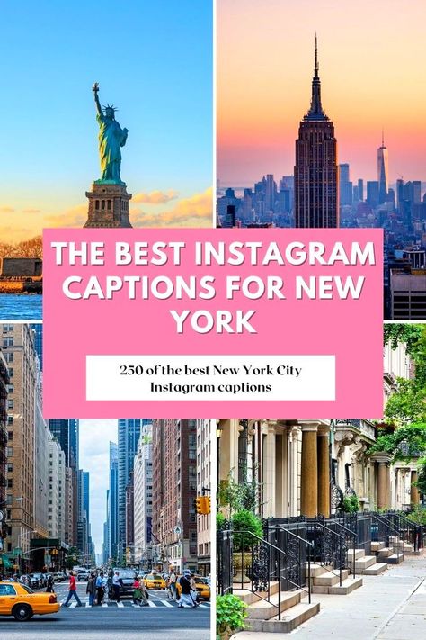 Planning your next trip to the Big Apple? 🗽🇺🇸 Our blog post has you covered with 250 epic New York City Instagram captions! From iconic quotes to clever puns, and everything in between—perfect for every shot you take. 📸✨Read our blog post for the best NYC captions and make your Instagram pop! Don't miss out on the ultimate guide to capturing the magic of New York City! 🚕🗽🌃 Insta Captions For Nyc, Nyc Captions Instagram, New York Quotes Instagram, City Instagram Captions, New York Captions Instagram, Nyc Instagram Captions, New York City Instagram, New York Quotes, Hilarious Puns