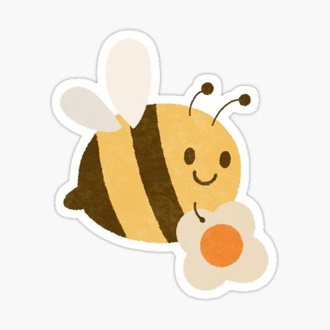 Millions of unique designs by independent artists. Find your thing. Bees Cute, Powerpoint Pictures, Bee Cute, Bee Sticker, Classy Tattoos, Bee Design, Nature Illustration, Printable Stickers, Print Stickers