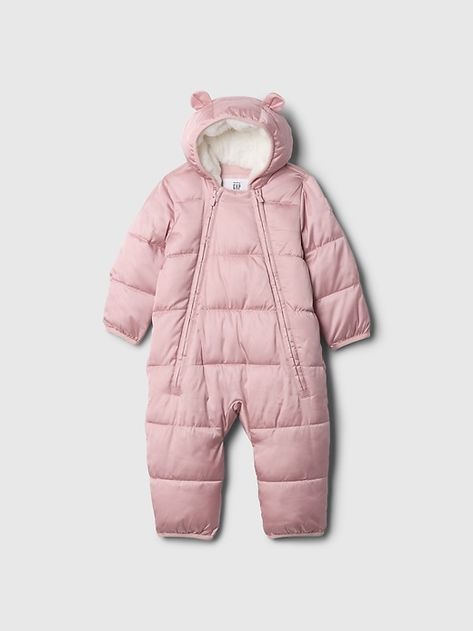 Baby Recycled Heavyweight Snowsuit Bear Ears, Snow Suit, Toddler Gifts, Carbon Emissions, Recycled Materials, Baby Toddler, Parka, Size Guide