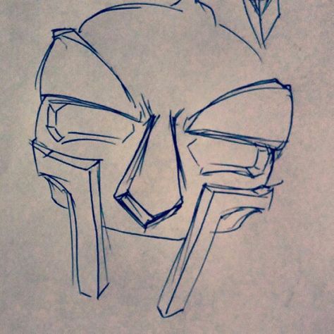 Mr Doom Drawing, Mf Doom Mask Drawing Simple, Art Sketches Graffiti, Mf Doom Drawing Sketch, Mf Doom Drawing Easy, Mf Doom Art Drawing, Mf Doom Doodle, Mf Doom Sketch, Mf Doom Mask Drawing