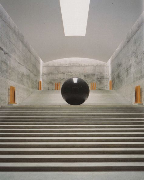 Chichu Art Museum, Naoshima, Japan, 2004 | Tadao Ando Chichu Art Museum, Naoshima Island, Tadao Ando, Japanese Architecture, Space Architecture, Japan Design, Sculpture Installation, Land Art, Space Design