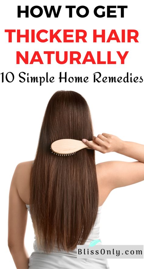 Diy For Thicker Hair, Hair Thicker Remedies, Make Hair Thicker Remedies, Home Remedy For Thickening Hair, Help Hair Grow Thicker, Homemade Hair Mask For Thicker Hair, Thinking Hair Remedies, Natural Ways To Thicken Hair, How To Thicken Hair