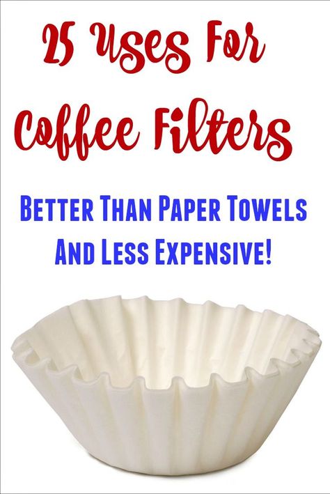 Coffee Filter Uses, Better Than Paper, Coffee Filter Crafts, Winter Hacks, Homemade Cleaning Products, Everyday Hacks, Household Cleaning Tips, Coffee Filters, Coffee Filter