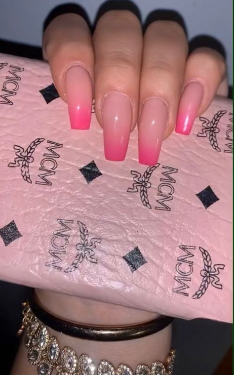 nails pink ombre ombrenails babyboomer babyboomernails pinkombre mcm Pink Ombre Long Nails, Nail Ideas Pink Ombre, Pink Ombré Acrylic Nails, Pink Ombre Square Nails, Pink Ombre Nails Square, Pink Ombre Nails Acrylic, Acrylic Nails Pink Ombre, Pink Ombre Nails Coffin, Nail Pink Ombre