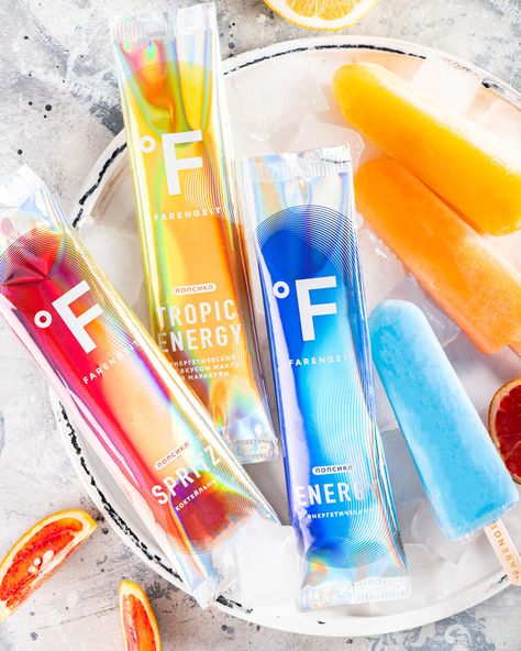 Popsicle Design Packaging, Popsicle Package Design, Creative Ice Cream Packaging, Frozen Packaging, Popsicle Packaging, Popsicles Packaging, Popsicle Design, Boozy Popsicles, Ice Cream Menu