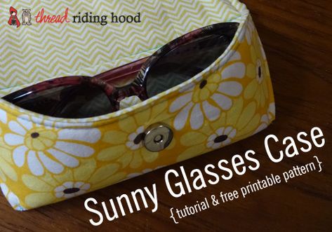 Sunny Glasses, Diy Sac Pochette, Sew Accessories, Glass Cases, Sewing Fashion, Sewing Instructions, Trendy Glasses, Cases Diy, Sewing Purses