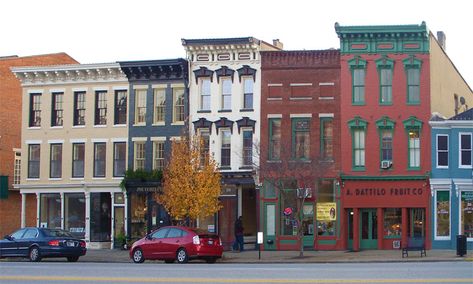 madison indiana | 200 Block of West Main Street view Madison Indiana. Cool Pics BFK ... Madison Indiana, Carriage Ride, San Myshuno, Small Towns Usa, Storefront Design, Building Illustration, Minecraft City, Main Street Usa, Gift Shops