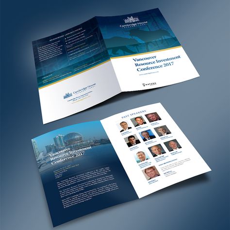 Vancouver Resource Investment Conference Brochure Brochure contest winning#design#brochure#jay Conference Program Booklet, Conference Brochure, Brochure Design Layouts, Modern Brochures, Design Layouts, Conference Design, Booklet Design, Design Brochure, Brochure Cover