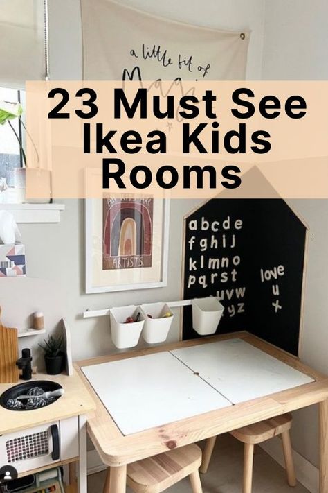 How To Create The Perfect Space For Your Little One With These 23 Must See Ikea Kids Rooms Ikea Toddler Room, Ikea Girls Room, Ikea Decor Hacks, Ikea Kids Playroom, Ikea Kids Bedroom, Ikea Hacks Ideas, Ikea Hack Kids, Ikea Playroom, Ikea Kids Room