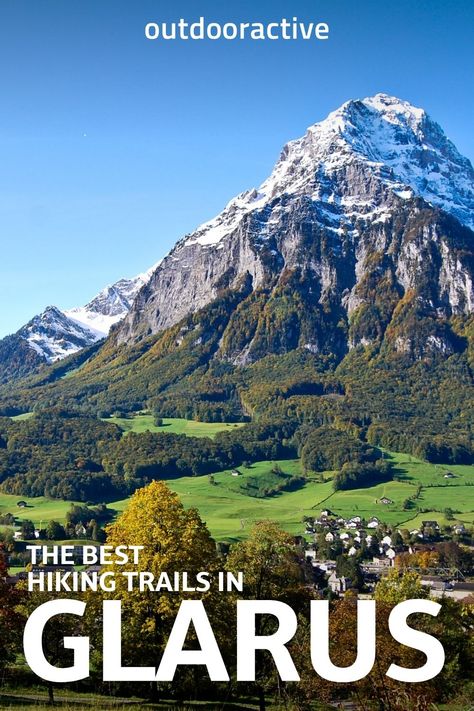 Glarus Switzerland, Swiss Chalet, Hiking Routes, Walking Routes, Cycling Route, Switzerland Travel, Trail Maps, Walking Trails, Best Hikes