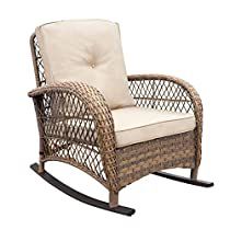 Garden Rocking Chair, Wicker Rocker, Outdoor Wicker Rocking Chairs, Rattan Rocking Chair, Wicker Rocking Chair, Rocking Armchair, Weathered Furniture, Rocker Chairs, Patio Rocking Chairs