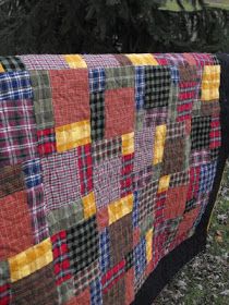 Hanging On by a Needle and Thread: Flannel Scraps Flannel Scraps, Flannel Quilt Patterns, Plaid Quilts, Shirt Quilts, Flannel Quilts, Memory Quilts, Plaid Quilt, Baby Boy Quilts, Man Quilt