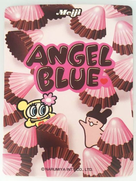 Meiji Chocolate, Unorganized Idea, Superflat, Angel Blue, Aesthetic Space, Blue Poster, Cute Poster, Card A, Sticker Book