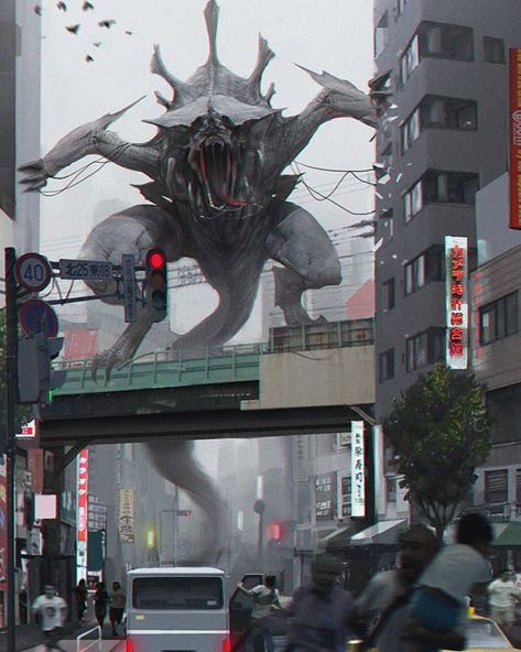 E M P I R E _O F_ F U T U R E on Instagram: “Rate work from 1 to 10! . Art by Cho Yonghee on @artstationhq . . . #empireoffuture #kaijumonster #kaiju #pacificrim” Fictional Creatures, Creature Artwork, Cool Monsters, Kaiju Art, Fantasy Beasts, 다크 판타지, Alien Concept Art, Monster Concept Art, Alien Creatures