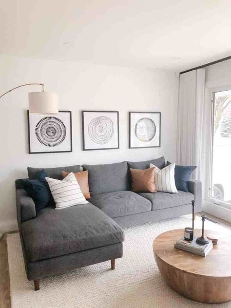 Give your home a cozy, minimalist makeover. #homeworldfurniture #hawaii #furniture #hawaiistagram #supportlocal #home #homeinspo #home interiordesign Men Room, Gray Sofa Living, Grey Sofa Living Room, Grey Floor, Grey Couch Living Room, Living Room Decor Gray, Apartment Living Room Design, Modern Men, Simple Living Room