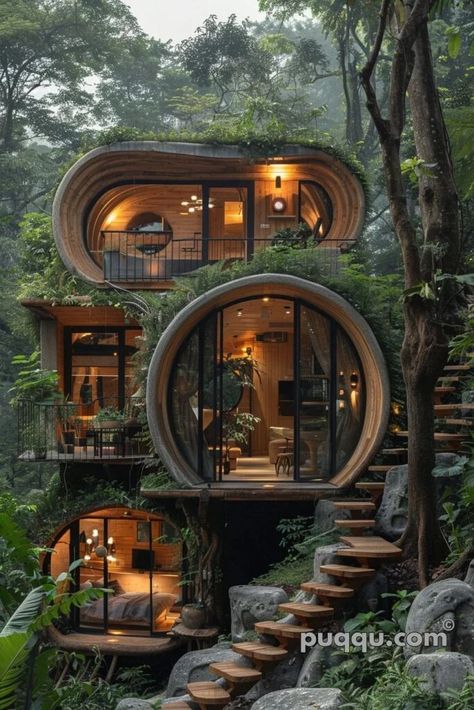 Treehouse Design: Tips for Building Your Perfect Hideaway - Puqqu Fantasy Cabin, Alternative House, Creative Houses, Treehouse Construction, Treehouse Design, Treehouse Living, Luxury Tree Houses, Beautiful Tree Houses, Nature House