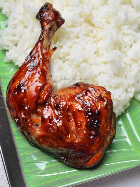 Chicken Inasal Recipe Air Fryer, Inasal Chicken Recipe, Filipino Chicken Bbq, Filipino Chicken Recipes, Filipino Chicken Barbecue Recipe, Chicken Legs In Air Fryer, Chicken Thighs Crockpot, Chicken Thighs Instant Pot, Chicken Inasal Recipe