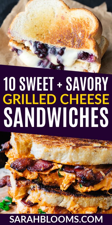 Unique Grilled Cheese, Fancy Grilled Cheese, Sandwhich Recipes, Best Sandwich Recipes, Gourmet Grilled Cheese, Plats Healthy, Cheese Sandwich Recipes, Grilled Cheese Sandwiches, Grilled Cheese Recipes