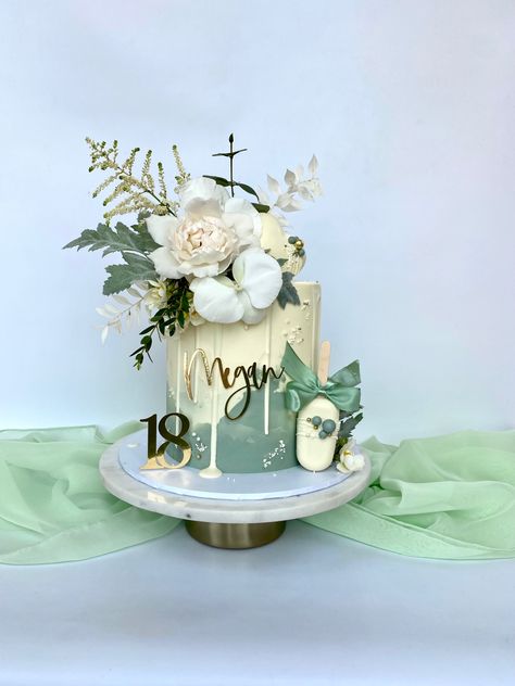 18th birthday cske Elegant 18th Birthday Cake, Birthday Cake Vintage, Elegant Birthday Cakes, 18th Birthday Cake, Cake Inspo, Elegant Birthday, Cake Decor, Vintage Cake, 18th Birthday