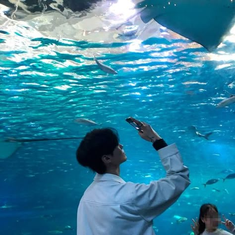 Aquarium Pictures, Kore Ulzzang, Korean Ulzzang, Jung So Min, Ulzzang Couple, Aesthetic Boy, Korean Couple, Korean Aesthetic