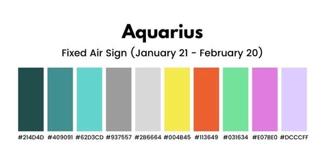 Zodiac Sign Colors Palette, Zodiac Signs Colors, Career Astrology, Color Palette Challenge, Galaxy Theme, Zodiac Designs, Stay Productive, Power Colors, Zodiac Signs Aquarius