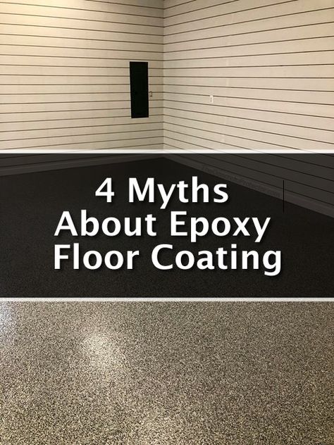 4 Myths About Epoxy Floor Coating - for your garage... #diy #garage #epoxy #flooring #homestead #homesteading Garage Floor Finishes Epoxy, Epoxy Floor Laundry Room, Epoxy Porch Floor, Apoxy House Floor Diy, Epoxy Resin Floor Ideas, Epoxy Concrete Floor Diy, Matte Epoxy Floor, Epoxy Floors In Home, Diy Epoxy Floor