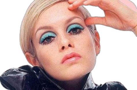 1960s Makeup Eyes, Carnaval Make-up, 1960s Makeup, Twiggy Makeup, Hippie Makeup, Twiggy Fashion, 60s Makeup, 60s Girl, 70s Makeup