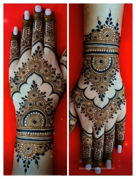 Trendy Mehandi Designs Hands, Mahendiii Design Back Hand, Back Hand Mahendiii Design, Easy Mahendiii Design, Mendhi Designs Backhand, Easy Bridal Mehendi Designs, Back Mehendi Designs For Hands, Mahendiii Design Simple, Trendy Mehndi Designs Back Hand