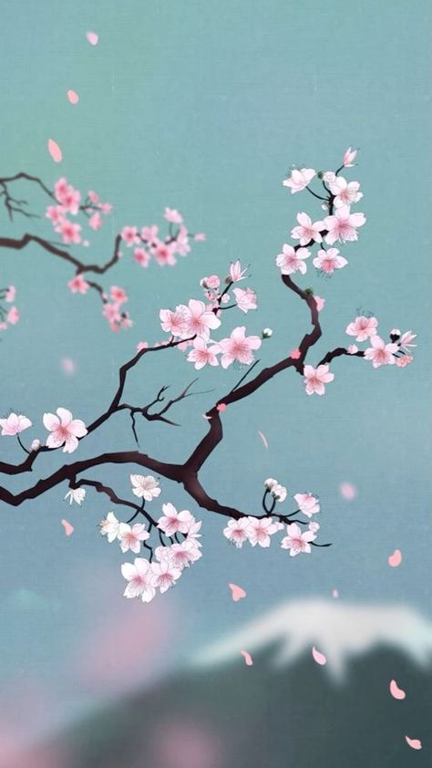 Cherry Blossom Pfp Aesthetic, Cherry Blossom Art Wallpaper, Sakura Wallpaper Blossoms, Sakura Blossoms Wallpaper, Sakura Flower Wallpaper, Sakura Tree Wallpaper, Cherry Blossom Wallpaper Iphone, Cherry Blossom Illustration, Anime Cherry Blossom