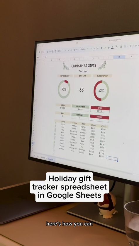 Gift Tracker, Google Sheets, To Create, Budgeting, Create Your, Create Your Own, Christmas