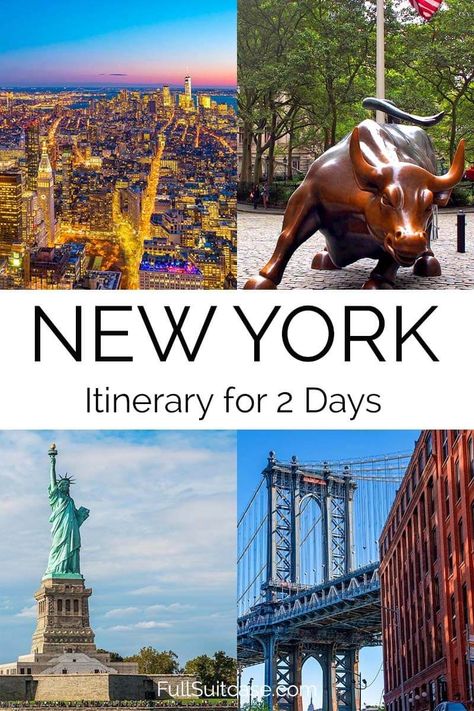 2 Days in New York City: Detailed Itinerary & Map (+NYC Insider Tips) Nyc Tourist Map, Nyc Trip Planning, New York Trip Planning, Nyc Sightseeing, Nyc Itinerary, New York City Vacation, New York Vacation, New York City Map, Ny Trip