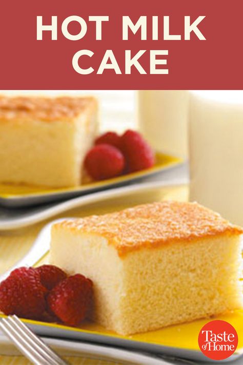 Korean Milk Cream Block Cake, Old Fashion Hot Milk Cake, Hot Milk Sponge Cake Recipe Milk Street, Hot Milk Butter Cake, Evaporated Milk Cake Recipes, Leftover Milk Uses, Recipe That Uses A Lot Of Milk, Easy Plain Cake Recipe, Hot Milk Cake Old Fashioned