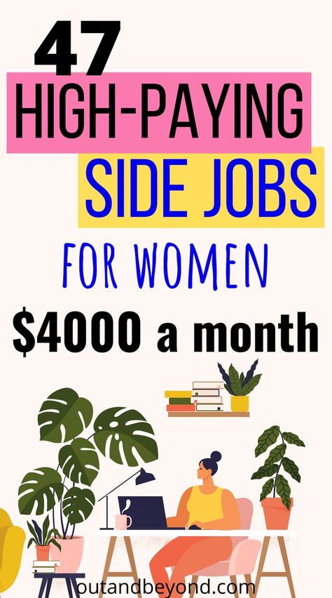 Side Jobs To Make Money Extra Cash, Job Ideas For Women, Self Employment Ideas, Job For Women, Side Jobs To Make Money, Side Hustles From Home, Side Hustles For Women, Side Hustle Ideas At Home, Work From Home Careers