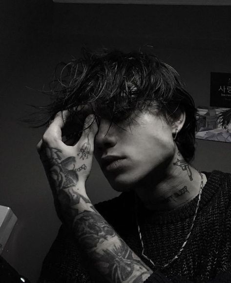 Damien Orlov, Eboy Style, Tattoed Guys, Feminist Tattoo, Sick Boy, Mattheo Riddle, Scary Books, Biker Boys, Bad Boy Aesthetic