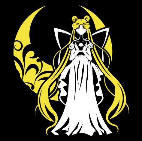 Princess Serenity Sailor Moon Vinyl Decal Sticker (Anime Car Laptop PC Decor) Sailor Moon Cricut Ideas, Anime Vinyl Decal, Sailor Moon Stencil, Sailor Moon Cricut, Anime Car Decals, Sailor Moon Svg, Anime Cricut, Moon Cross Stitch Pattern, Sailor Moon Cat