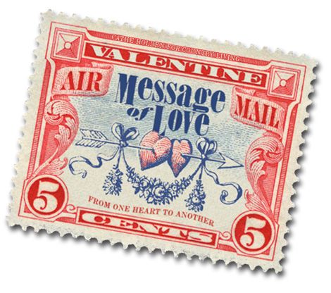 a stamp Etiquette Vintage, Vintage Valentine Cards, My Funny Valentine, Beating Heart, Diy Valentines Gifts, Postal Stamps, Valentine Day Crafts, The Message, Vintage Valentines